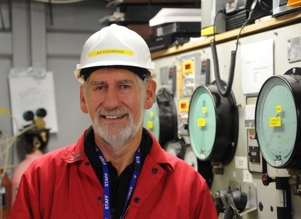 Alf Leadbitter, diver training manager at The Underwater Centre.