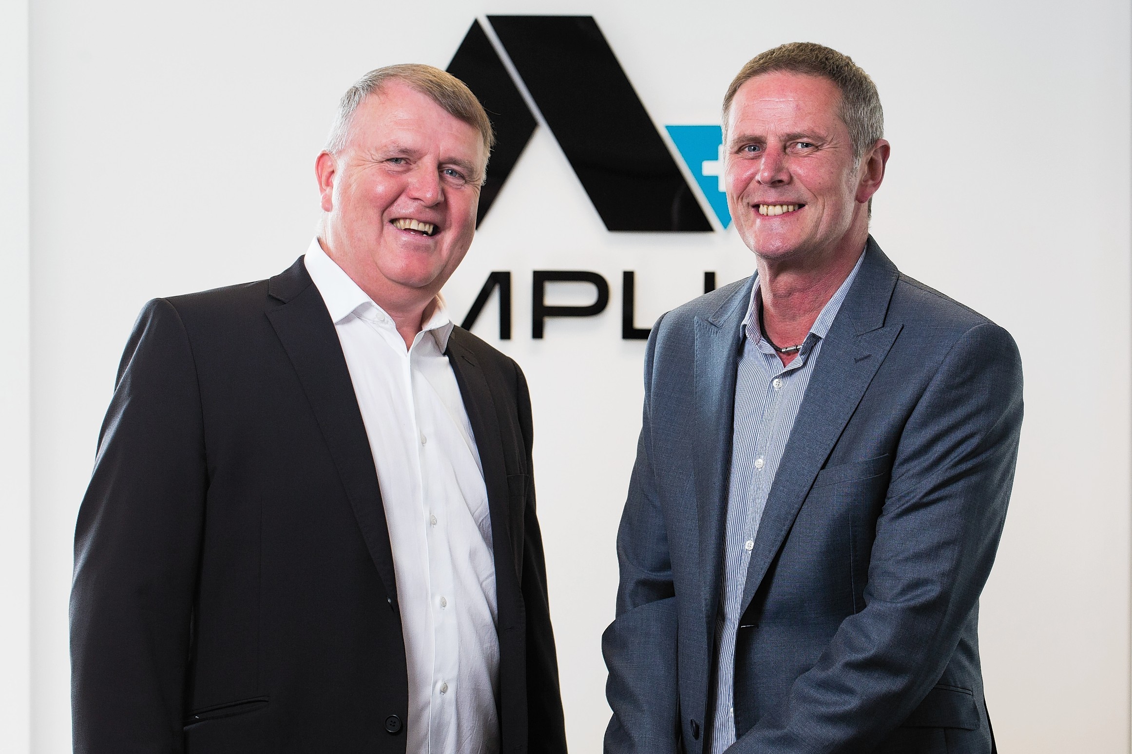 Ian Herd, managing director of Amplus Energy, left, with Stuart Reid, managing director of Andrews Survey