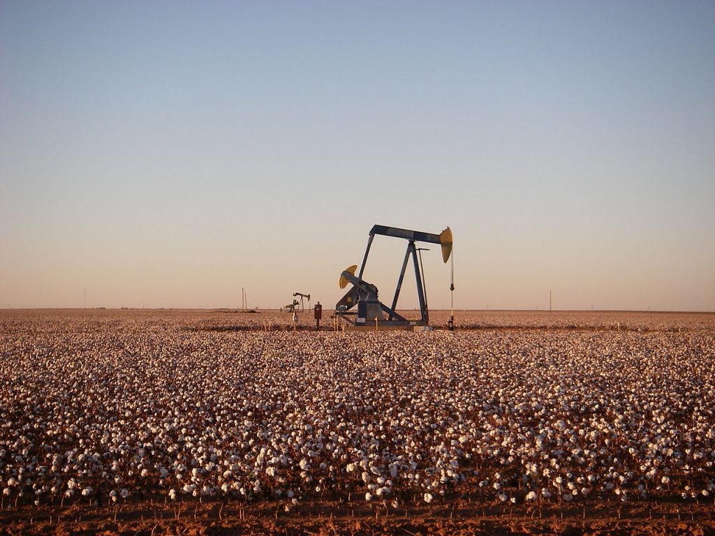 A pumpjack operating in the Permian Basin