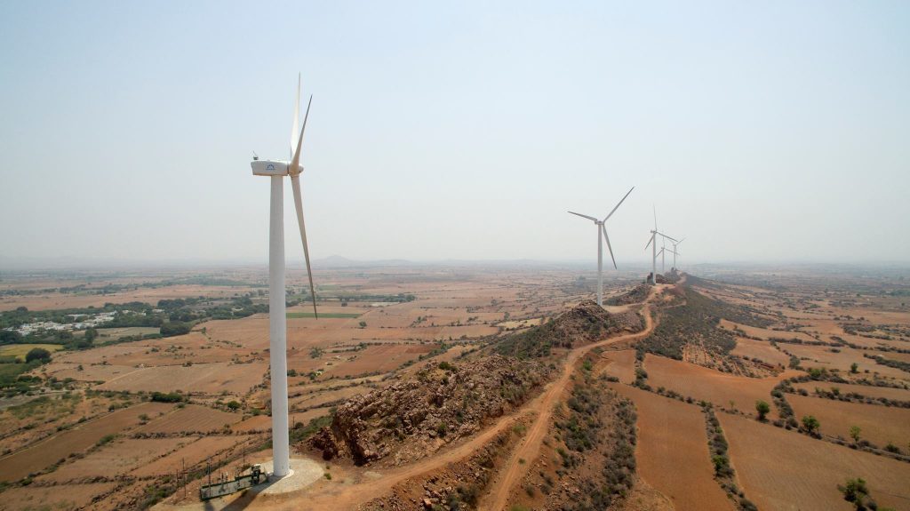 A wind farm in India