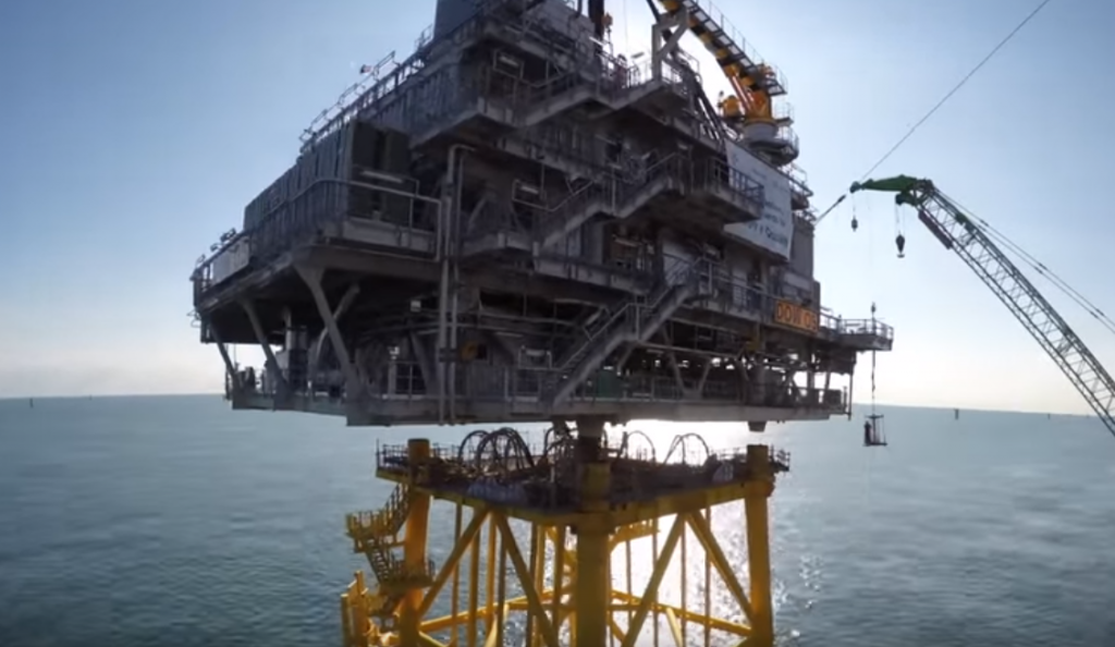 The substation for Statoil's Dudgeon wind farm has been installed