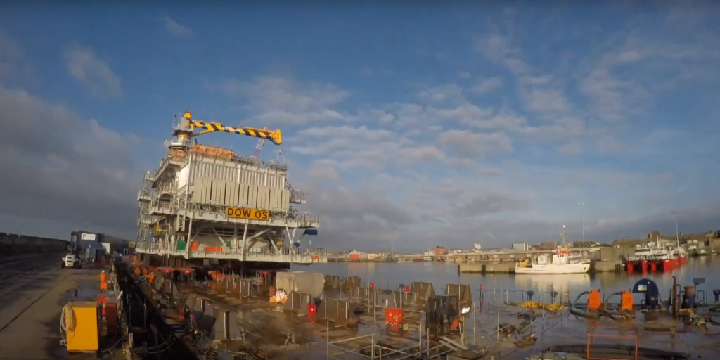 Video: Statoils Dudgeon substation load out