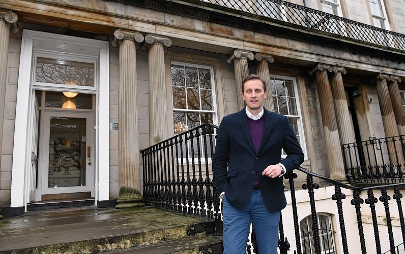 Edinburgh Asset Finance director, Neil Mitchinson, at their offices on Hopetoun Crescent, Edinburgh.