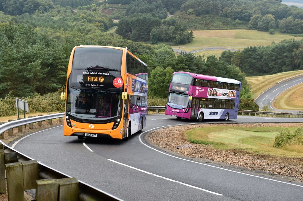 First Bus tests vehicles at the Millbrook Proving Ground.