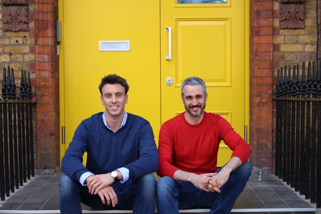 Simon Phelan, co-founder and CEO of HomeTree, left, alongside Andreu Tobella, the firm's other co-founder and its chief product officer.