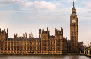 The houses of parliament, London