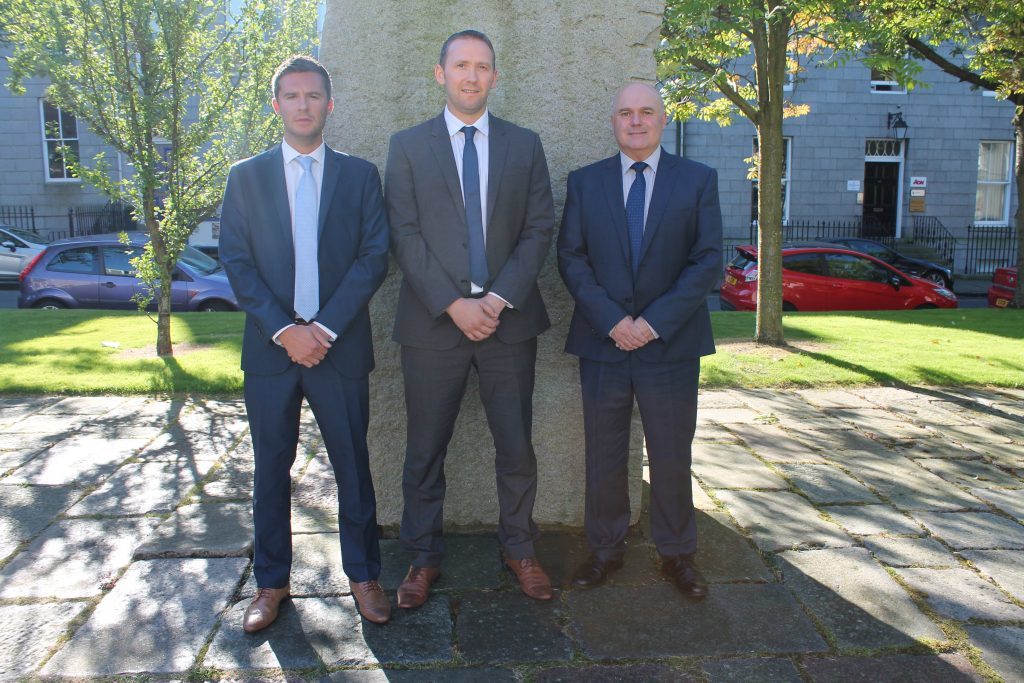 (L-R): Steven Miller, business development manager, Chris Collie, operations director & Martin Booth, managing director of Zenith Energy.
