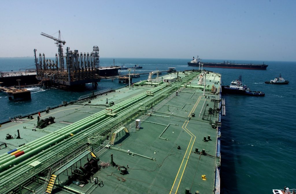 The Ras Tanura oil terminal