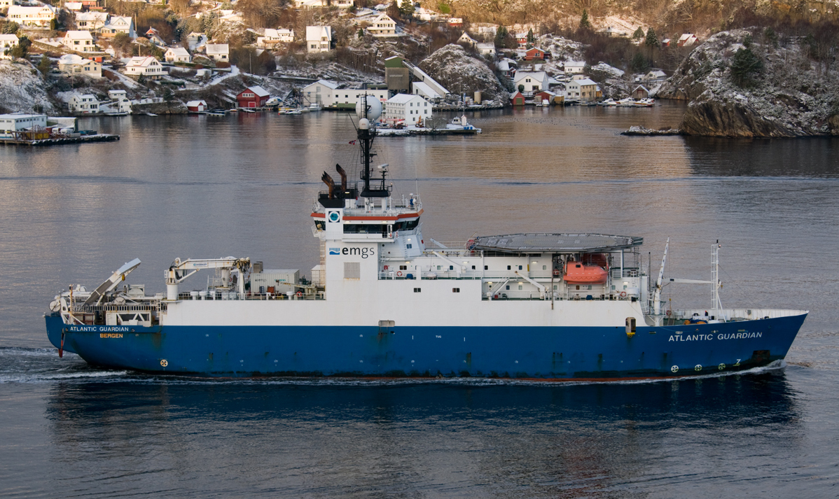 EMGS's Atlantic Guardian vessel. Photo by Tom Gulbrandsen