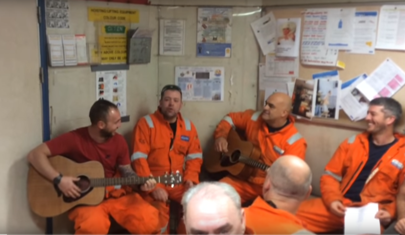 Last year the crew of the Brent Delta took on Oasis