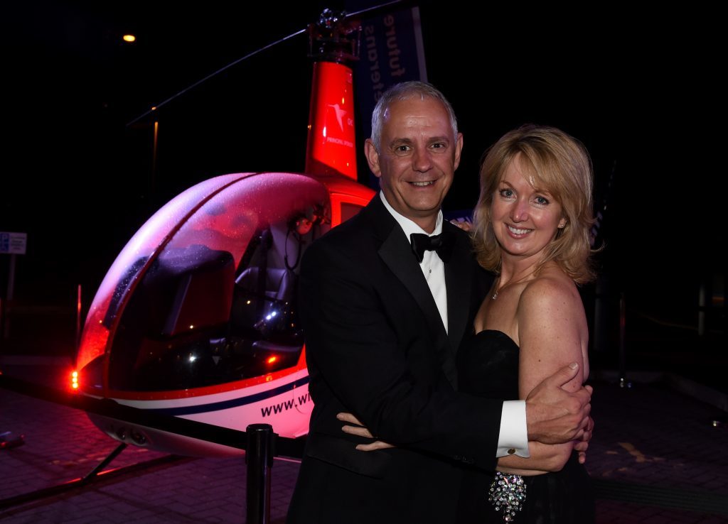 The Press and Journal Energy Ball at AECC, Aberdeen. In the picture is raffle winners, Mike and Gill Pettigrew.
Picture by Jim Irvine  1-10-16