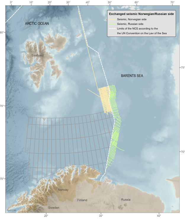 Russia and Norway previosuly shared seismic data from the Barents Sea