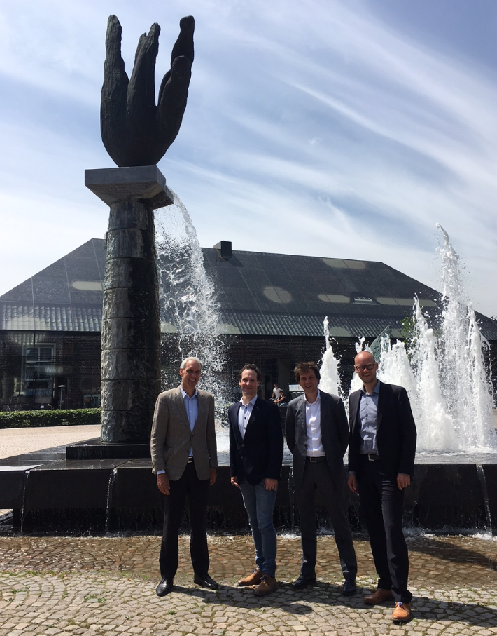 L-R: Gerard Keser, N-Sea CEO; Jochem Langenhuijzen, Bodac CEO; Paul van Waalwijk van Doorn, N-Sea General Manager; Dirk van de Vleuten, Bodac Manager
