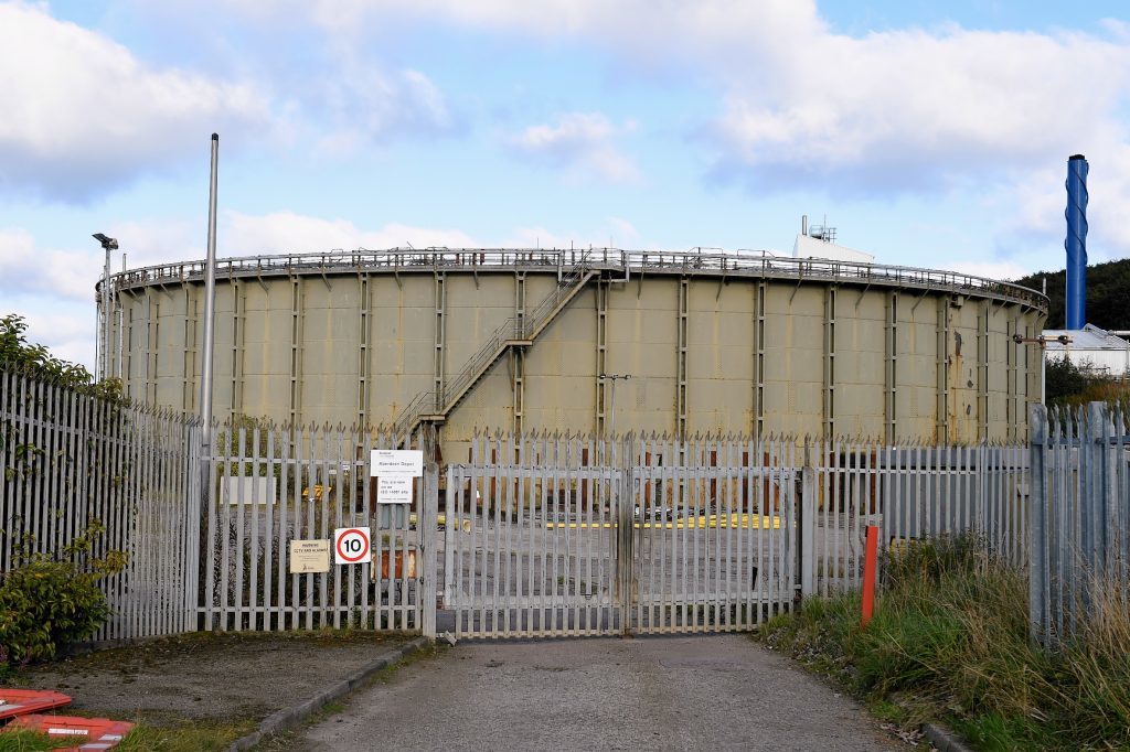 The site on Greenbank Terrace in East Tullos which has been chosen for an energy from waste incinerator.