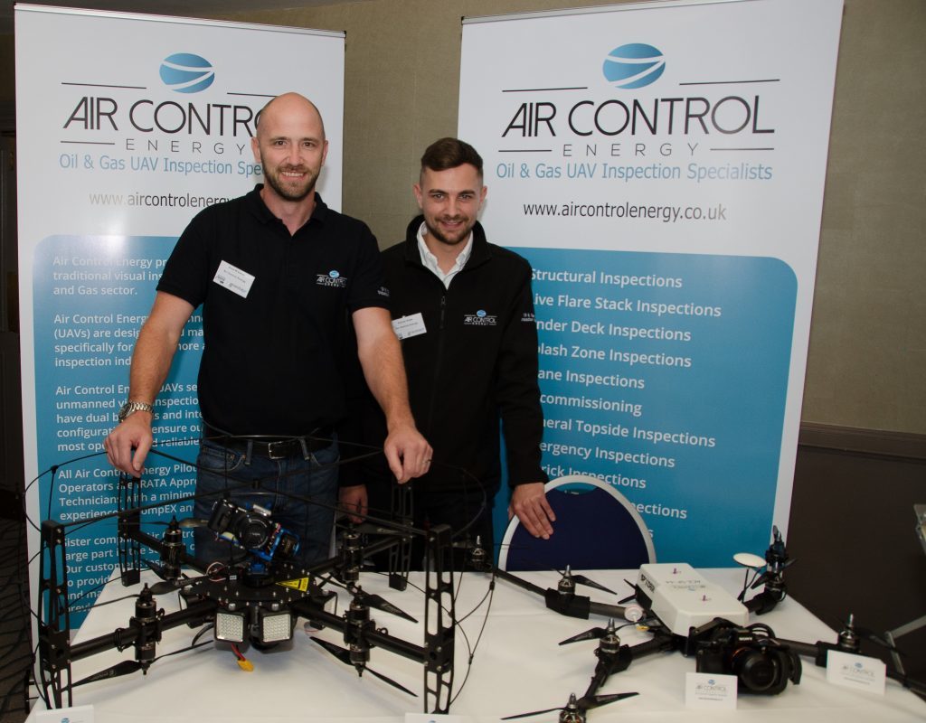 Picture of Drue Bremner, operations director at Air Control Energy, and Kieran Hope (right), the company’s managing director.