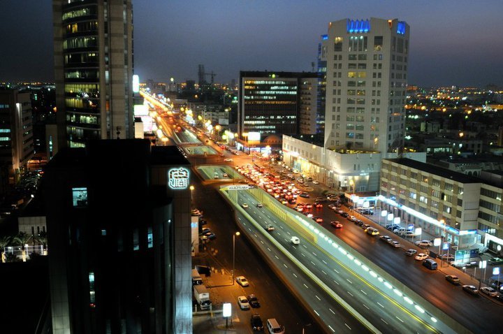 Al Khobar at night. Photo from Wikicommons