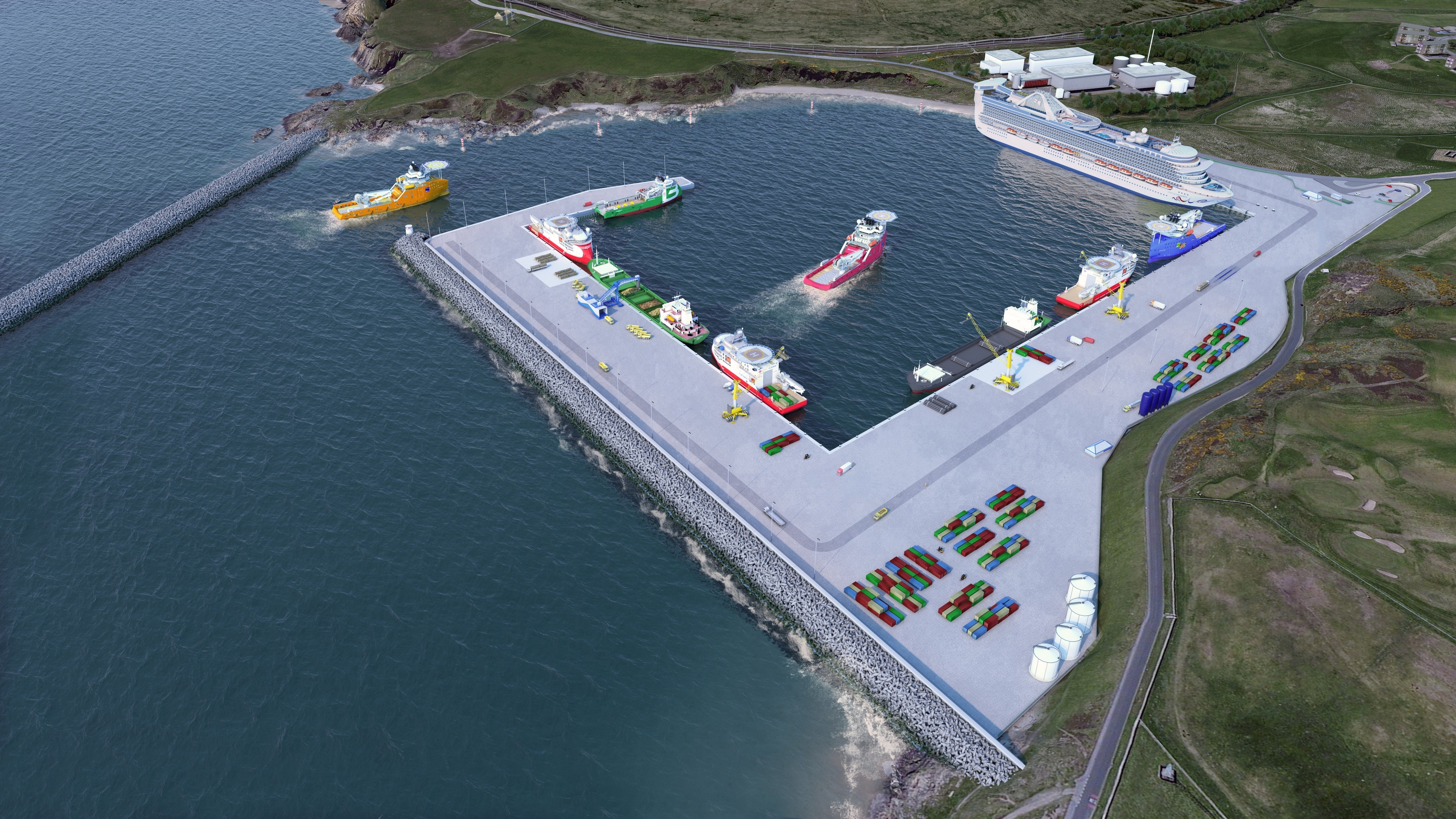 Artist's impression of revamped Aberdeen harbour 