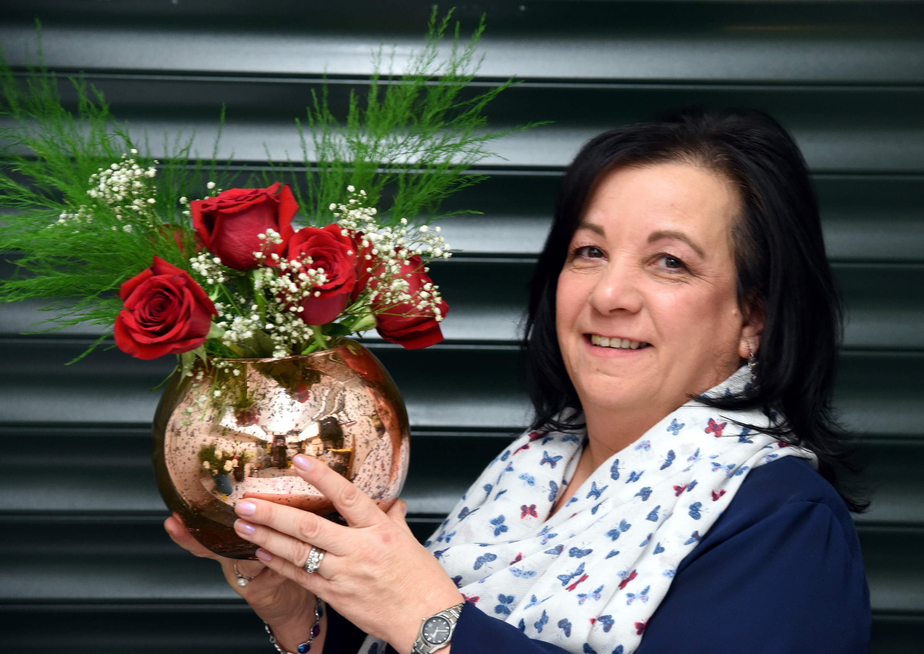 Yvonne Gibson started her new florist business after leaving BP.