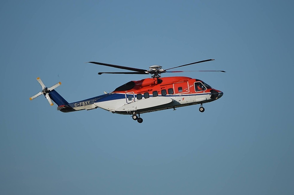 A file photo of a CHC-operated Sikorsky s-92 helicopter