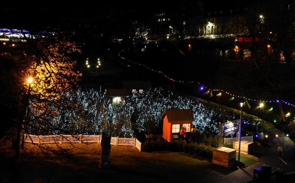 Aberdeen's Winter Festival Christmas Village on Union Terrace and Union Terrace Gardens.