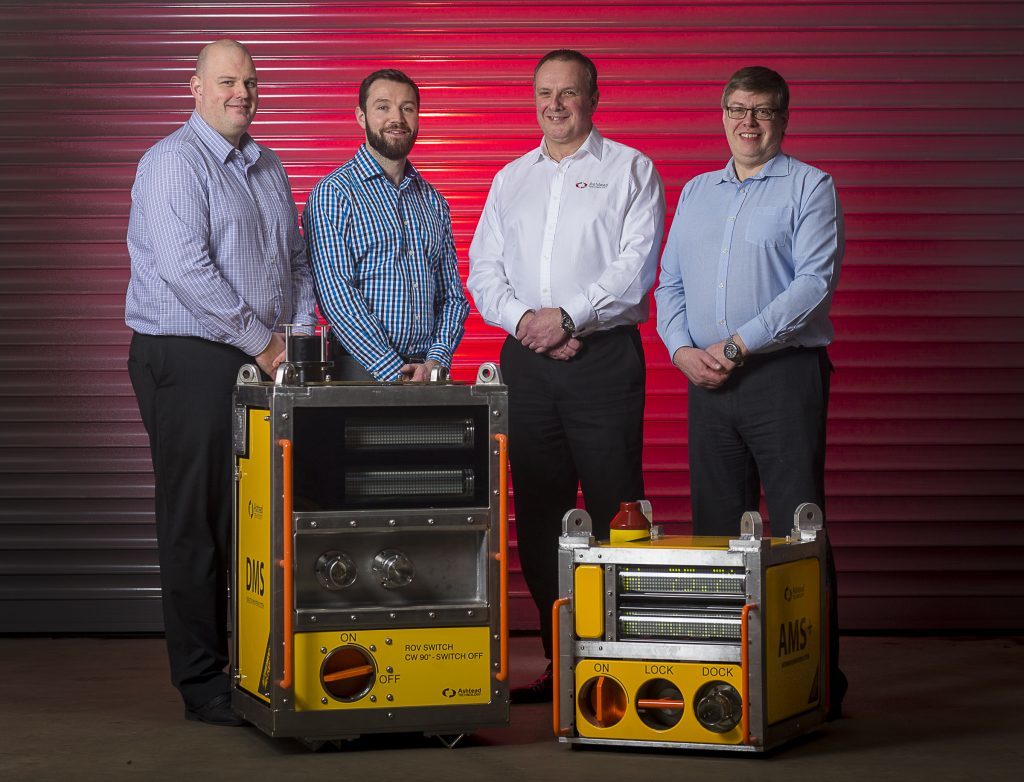 : Ashtead’s newly formed engineered measurement solutions group – (L to R) Mark Ellington, Scott Smith, Ross MacLeod, and Alistair Birnie.