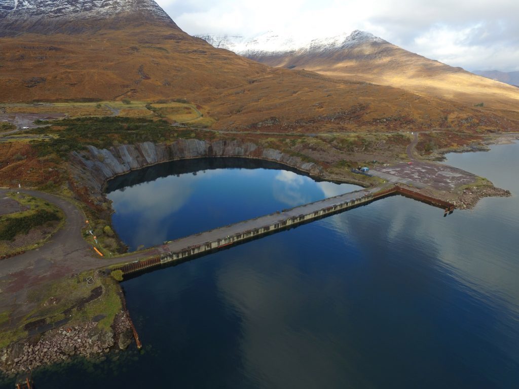 The Kishorn dry dock site.