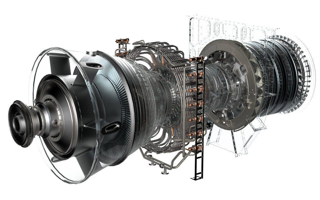 GE Oil and Gas's LM9000 gas turbine.