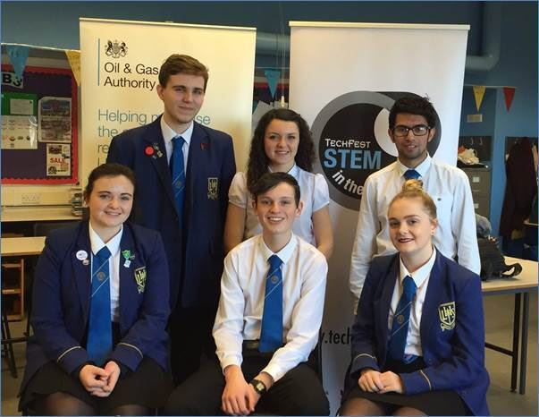 Larbert Academy's STEM team