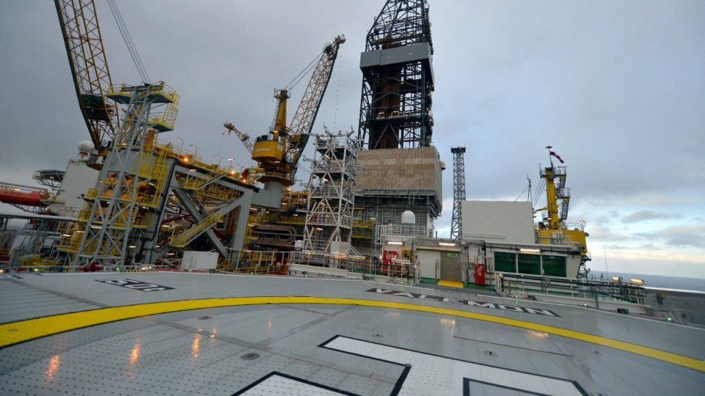 The Valemon platform in the North Sea. (Photo: Harald Pettersen)