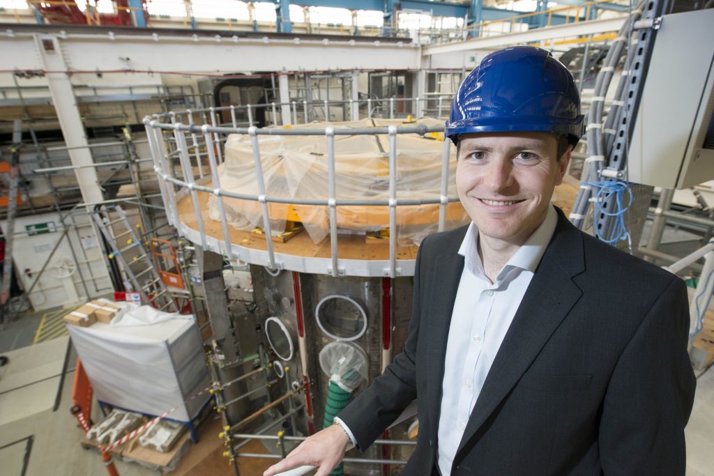 UKAEA CEO Professor Ian Chapman at MAST at the Culham Science Centre, 18th July 2016.