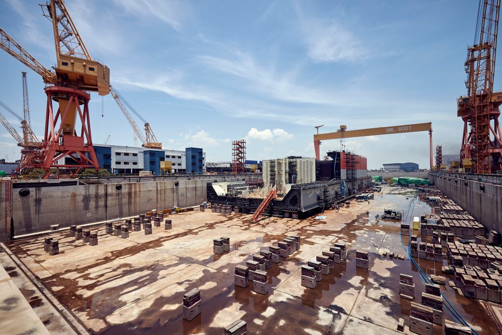 The Ailsa FSO at the shipyard in Singapore