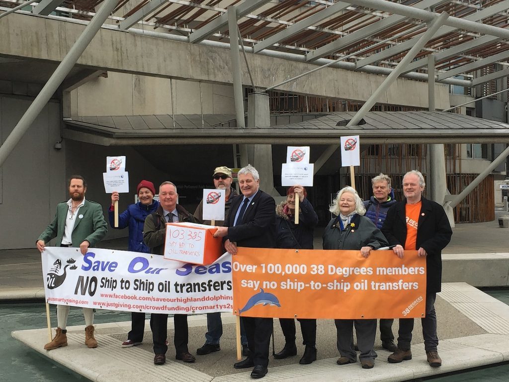 Highlands and Islands MSP John Finnie joined campaigners from Cromarty Rising at the Scottish Parliament’s Public Petitions Committee calling for proposals for ship to ship oil transfer in the Cromarty Firth to be thrown out.