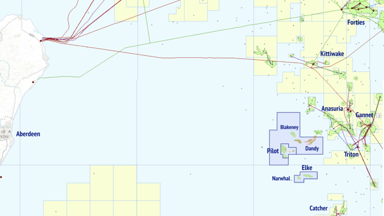 The blocks awarded to the Steam Oil Co.