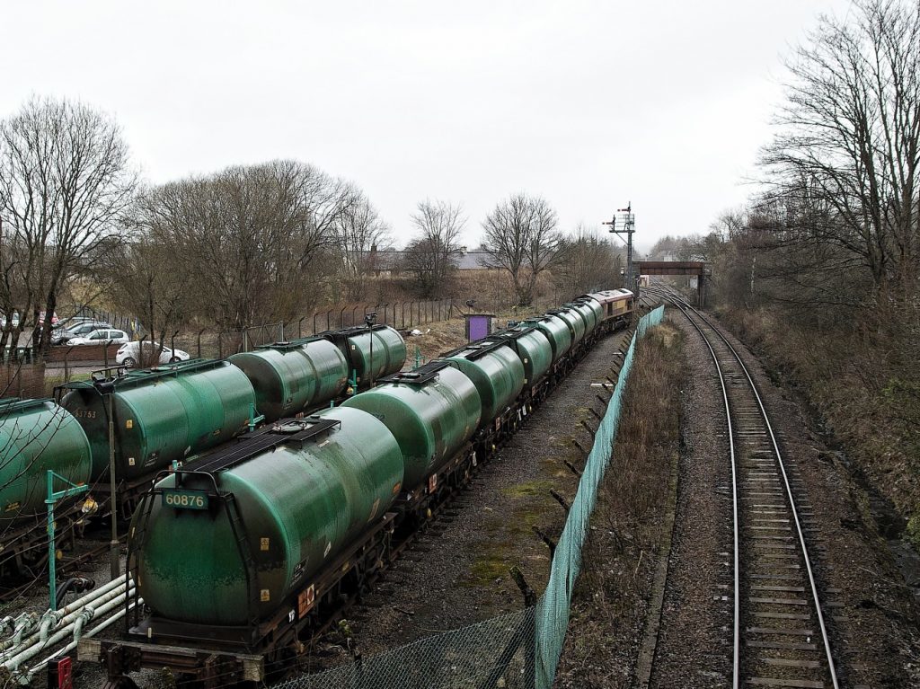 The last train transporting oil to Lochaber