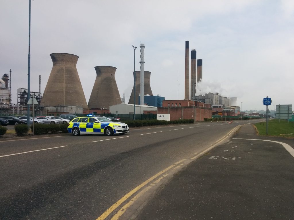 Grangemouth Petrochemical plant is at the centre of a gas leak alert