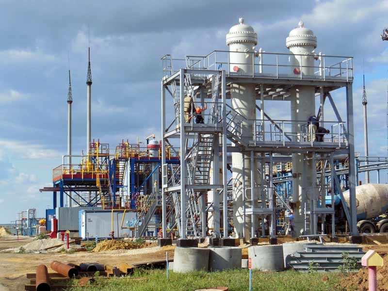 The Dobrinskoye gas plant