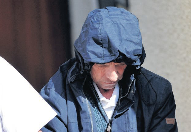 Alexander McLean, 63, leaves court to begin his sentence.