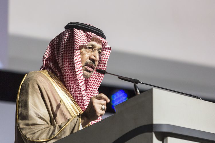Khalid Bin Abdulaziz Al-Falih, Saudi Arabia's energy minister. Photographer: Charles Pertwee/Bloomberg