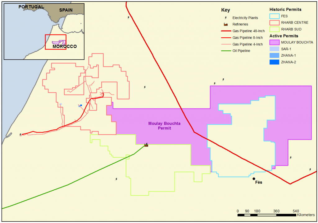 The Moulay Bouchta licence area