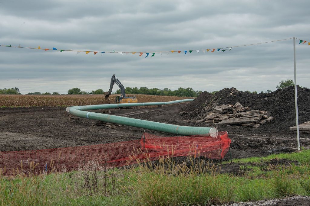 Dakota Access Pipeline being built in central Iowa. Carl Wycoff