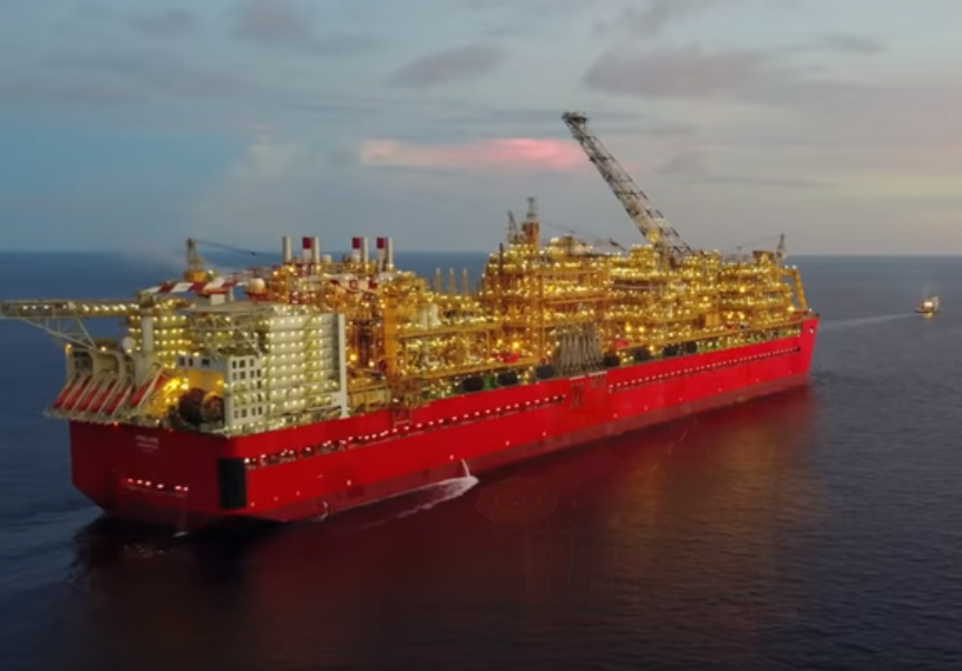 The FLNG facility for Shell's Prelude project off Australia