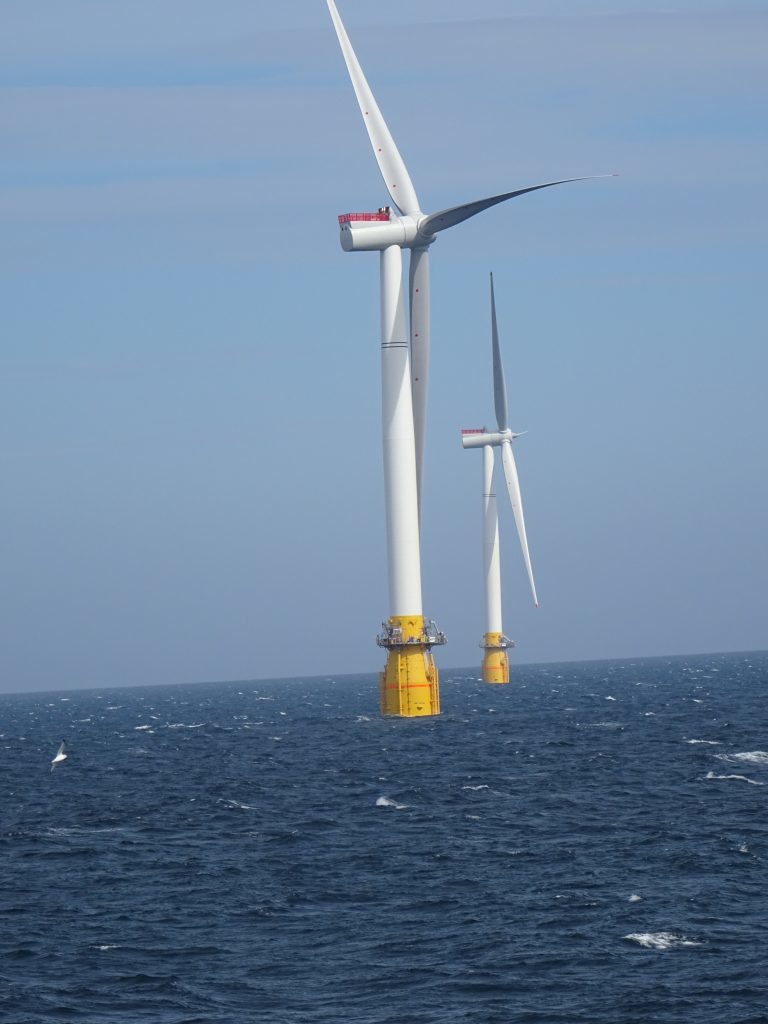 Two of the Hywind turbines