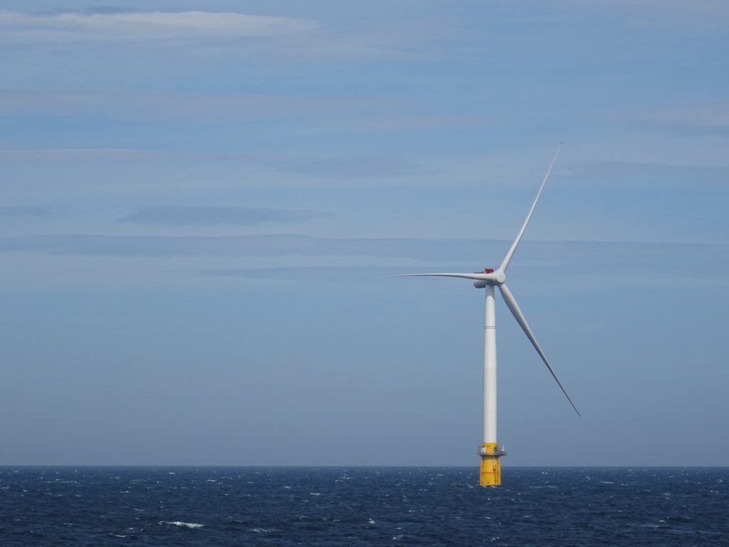 A turbine used in Equinor's Hywind development off Peterhead