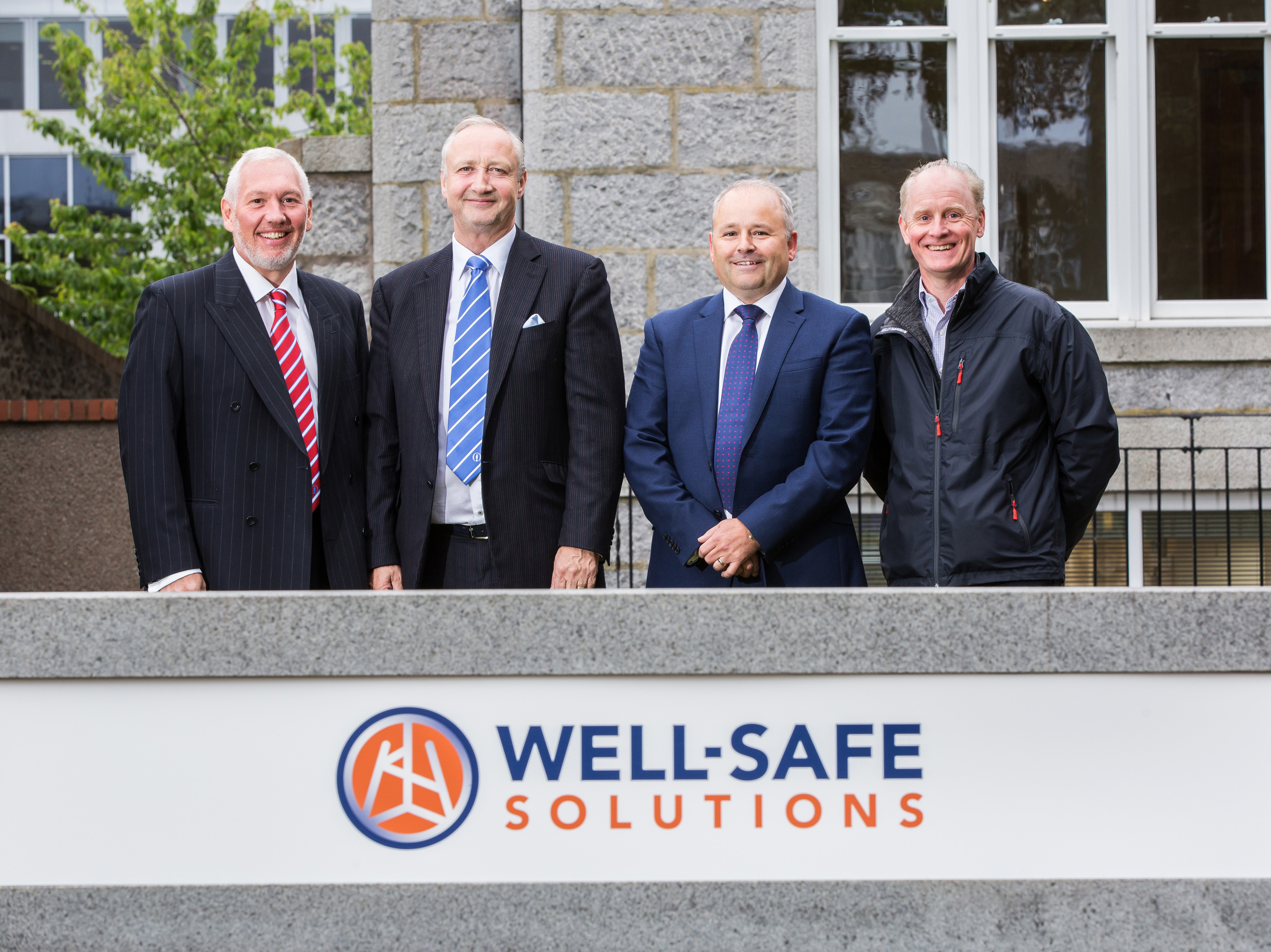 (L to R) Graeme Murray – Legal and commercial director, Mark Patterson – Executive director, Phil Milton - CEO, Glenn Wilson - chief technical officer.