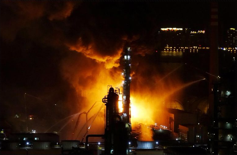 A blaze at PetroChina's plant in northeastern China has been put out.