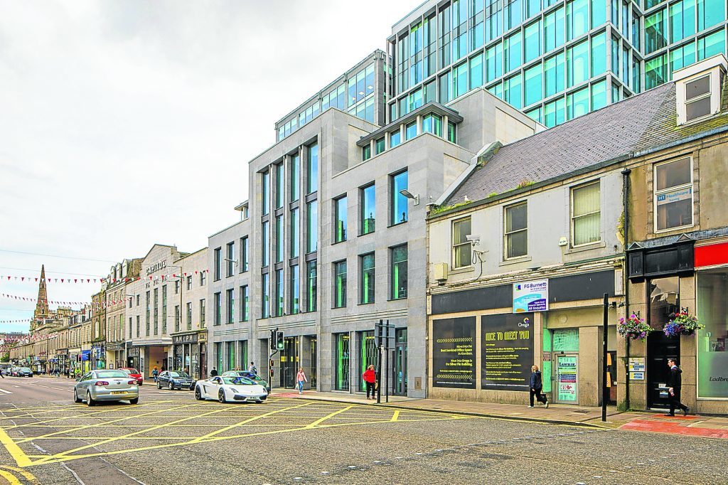 The new Silver Fin office development in Aberdeen