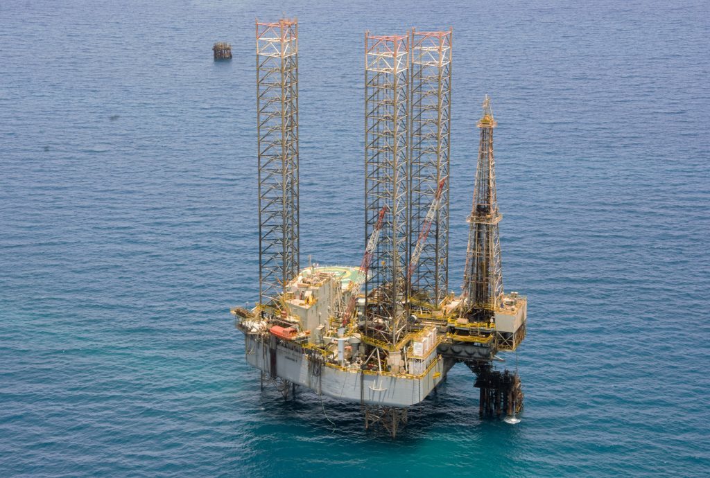 The Admarine V rig, which was contracted to Belayim Petroleum Co. (Petrobel), a joint venture between ENI IEOC and Egyptian General Petroleum Corporation (EGPC) in July.
