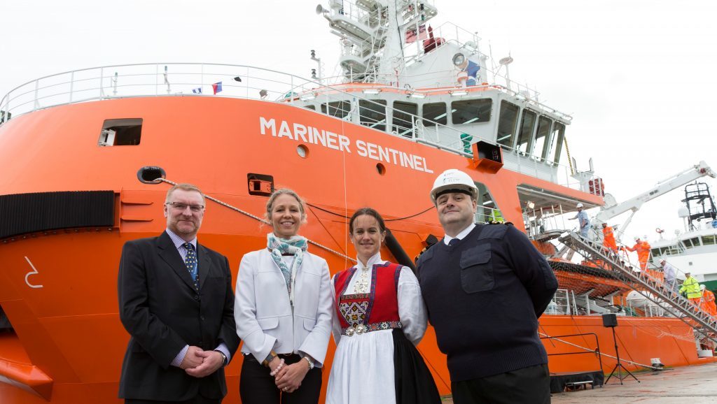 Mariner Sentinal -  ship christening is being held at Regents Quay 

(Photo: Ross Johnston/Newsline Media)