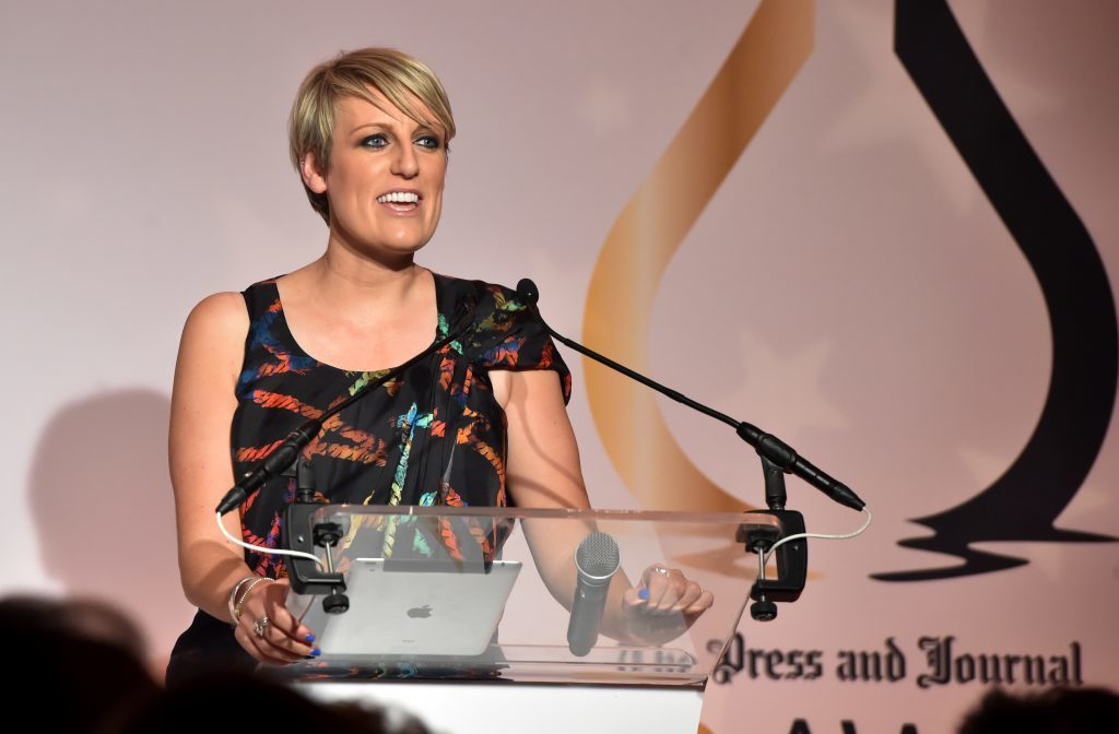 Press & Journal's Gold Awards 2017, at the Marcliffe Hotel.

Picture of Steph McGovern.

Picture by KENNY ELRICK     08/09/2017