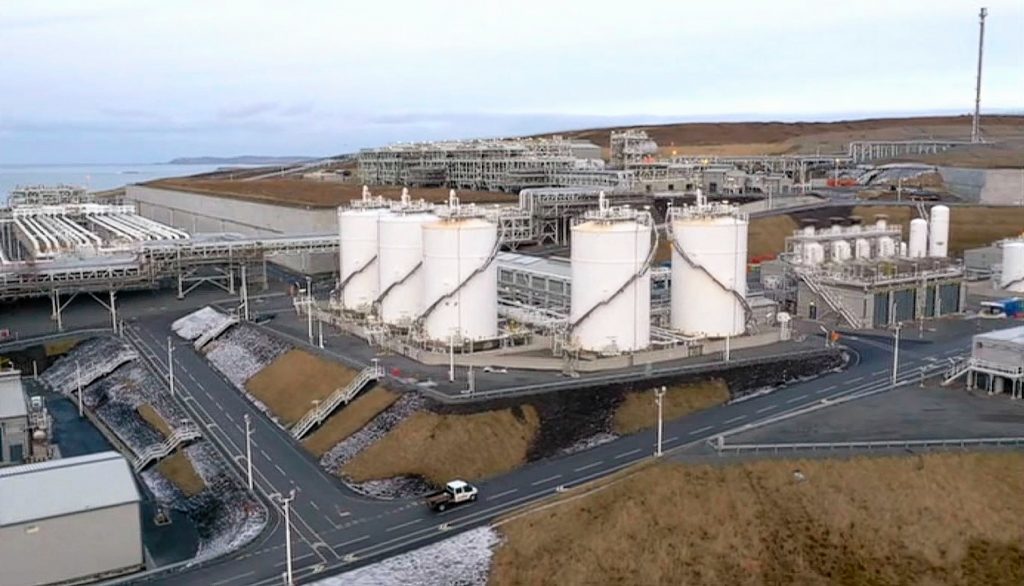 The Shetland Gas Plant.